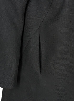 Jacka med höghals och knappar, Black, Packshot image number 3