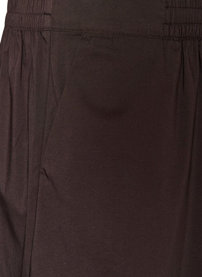 Ballongbyxor med fickor och res&aring;r i midjan, Brun, Packshot image number 2