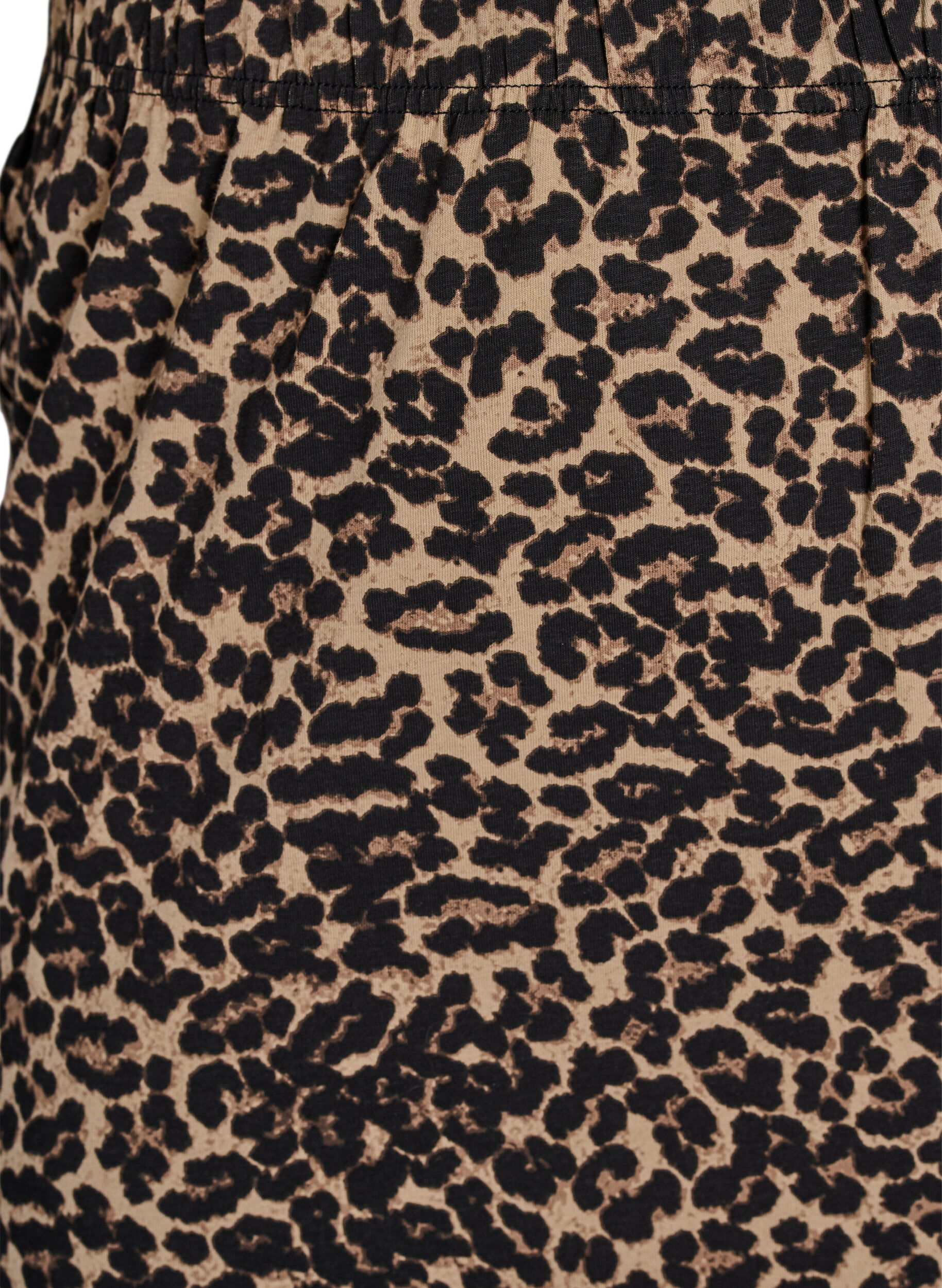 Zizzi Midikjol med slits och leopardm&ouml;nster, Brun, Packshot image number 2