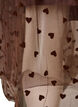 Midikjol i tyll med hj&auml;rtan, Brun, Packshot image number 3