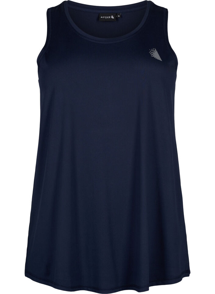 Träningstopp med rund halsringning, Night Sky, Packshot image number 0