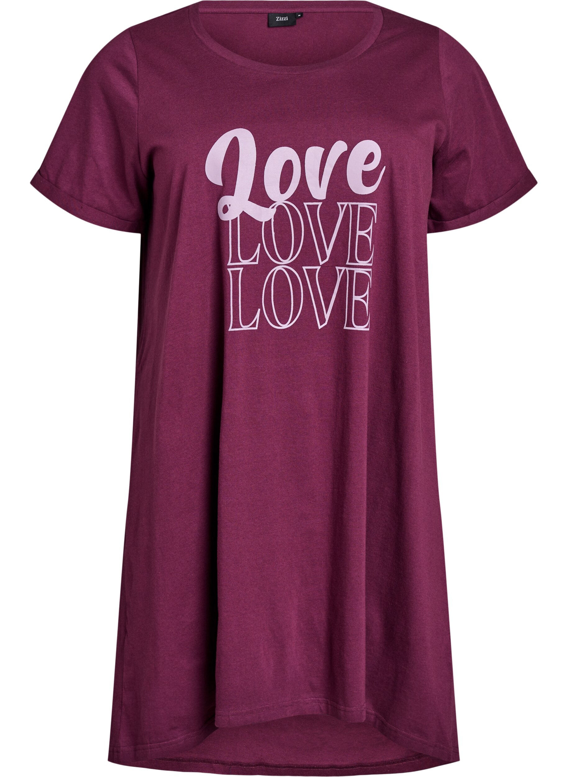 Kort&auml;rmat nattlinne i ekologisk bomull