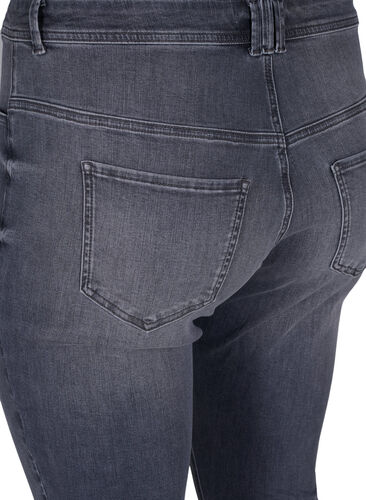 Amy jeans med extra slim fit och hög midja, Grey Denim, Packshot image number 3