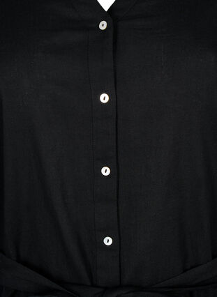 Skjortklänning med långa ärmar, Black, Packshot image number 2