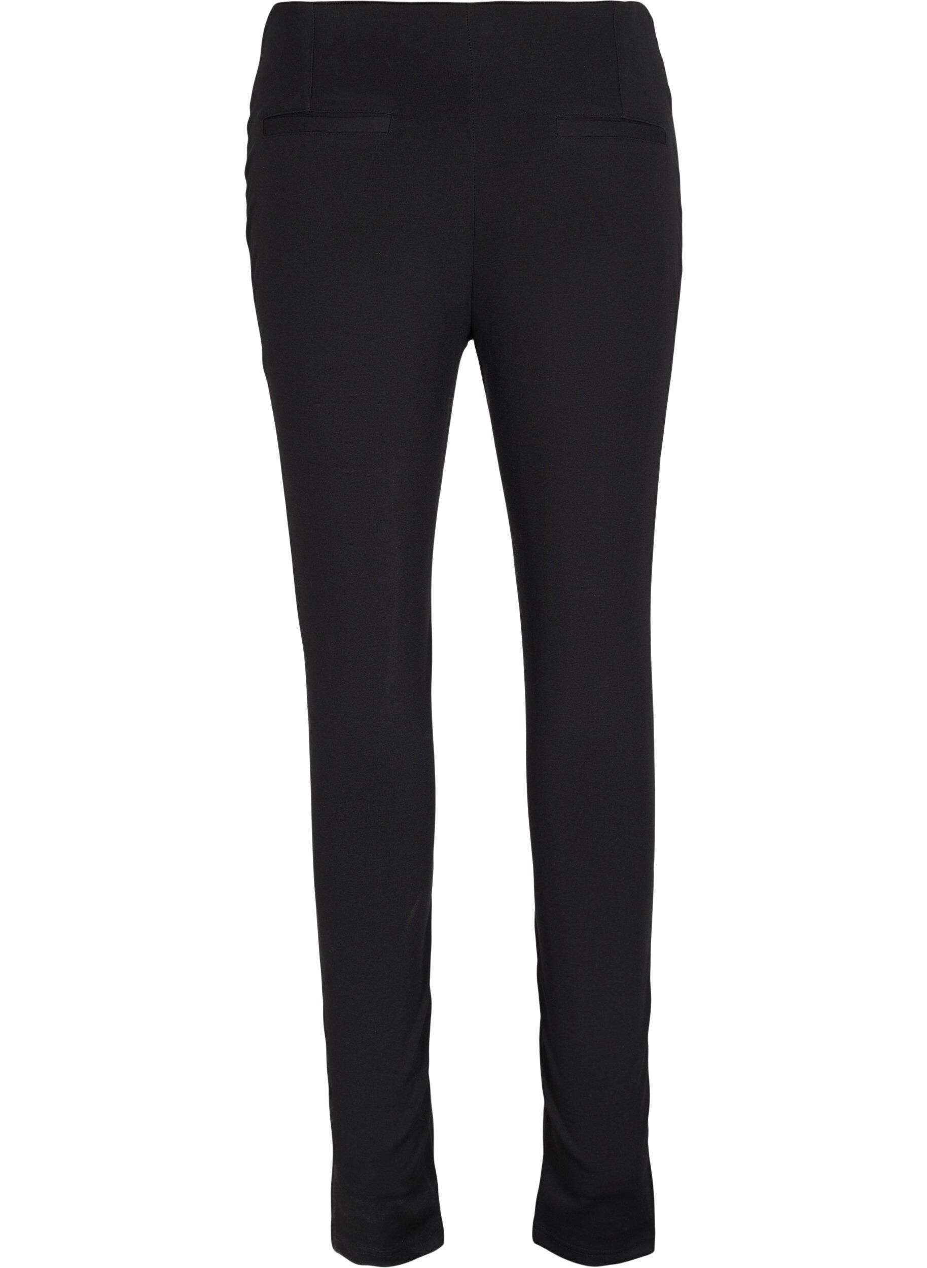 Zizzi Leggings i l&auml;derimitation, Black, Packshot image number 1