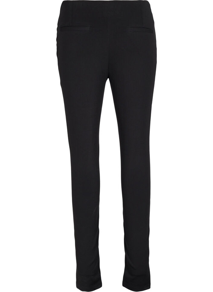 Leggings i läderimitation, Black, Packshot image number 1