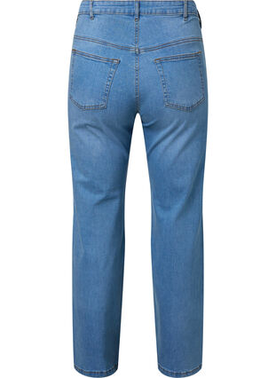 Högmidjade Gemma jeans med normal passform, Light blue, Packshot image number 1