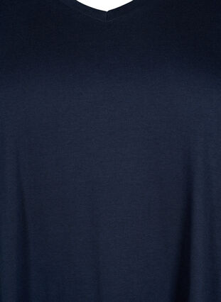 A-linjeskuren t-shirt med korta ärmar, Navy Blazer, Packshot image number 2