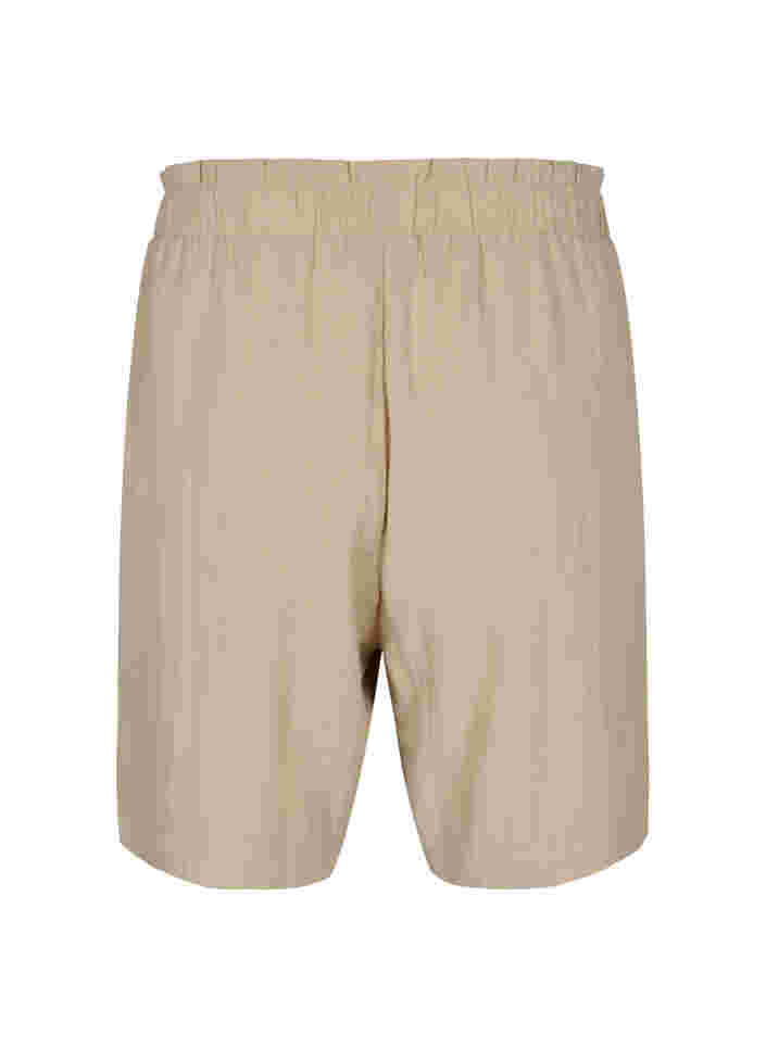 Lösa shorts i viskose, Oxford Tan, Packshot image number 1