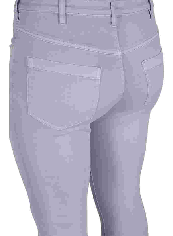 Super slim Amy jeans med hög midja, Lavender, Packshot image number 3