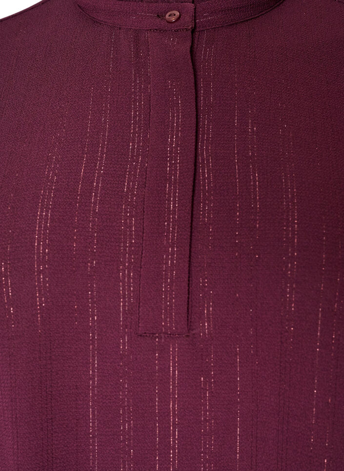 Kort kl&auml;nning med volanger och glitter, R&ouml;d, Packshot image number 2