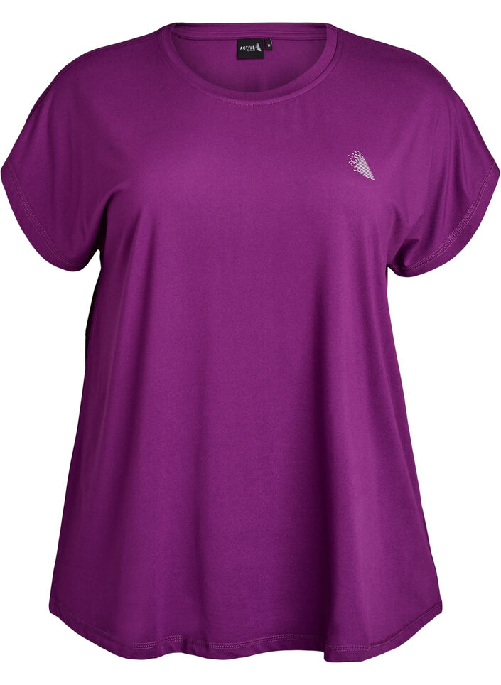 Enf&auml;rgad tr&auml;nings-T-shirt, Lila, Packshot image number 0