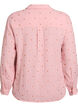 L&aring;ng&auml;rmad blus i bomullsmuslin med broderade motiv, Rosa, Packshot image number 1