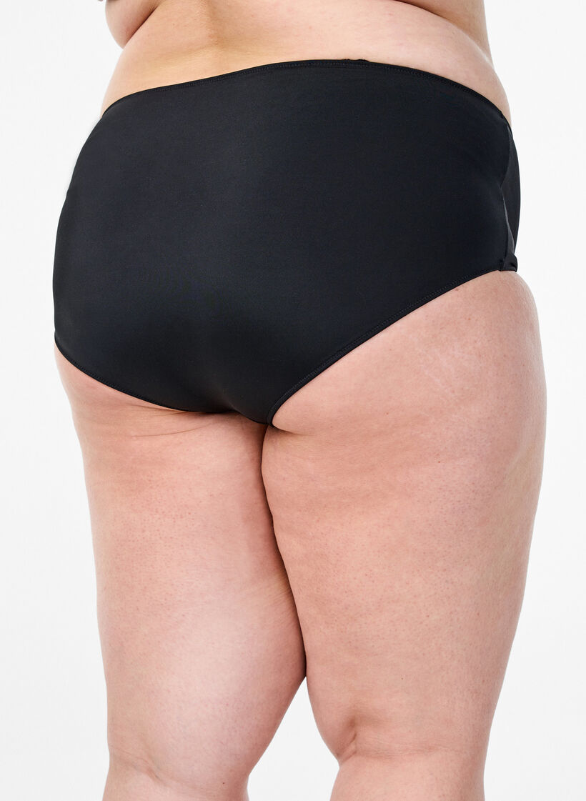 Trosor i mikrofiber med innerficka, Svart, Model image number 1