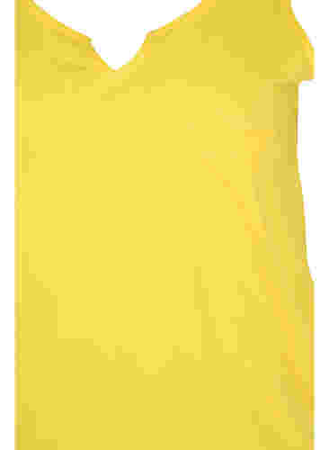 Bomullstopp med resår i nederkant, Primrose Yellow, Packshot image number 2