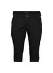 Caprijeans med smal passform och fickor, Svart, Packshot image number 0
