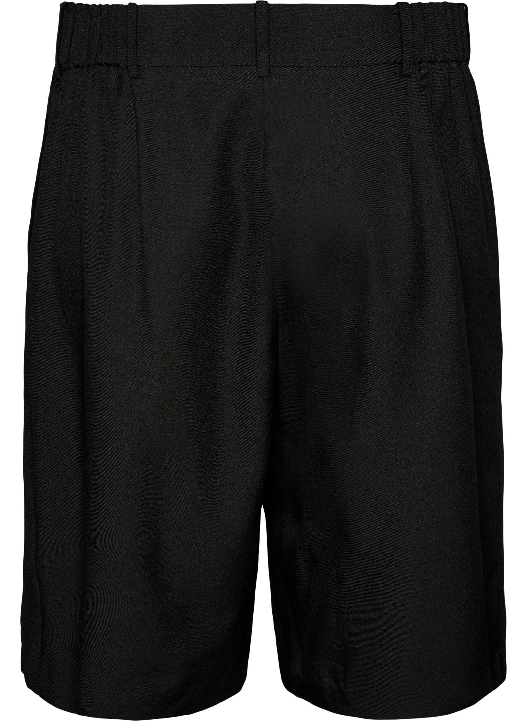 ZizziL&ouml;sa Bermudashorts med h&ouml;g midja, Svart, Packshot image number 1