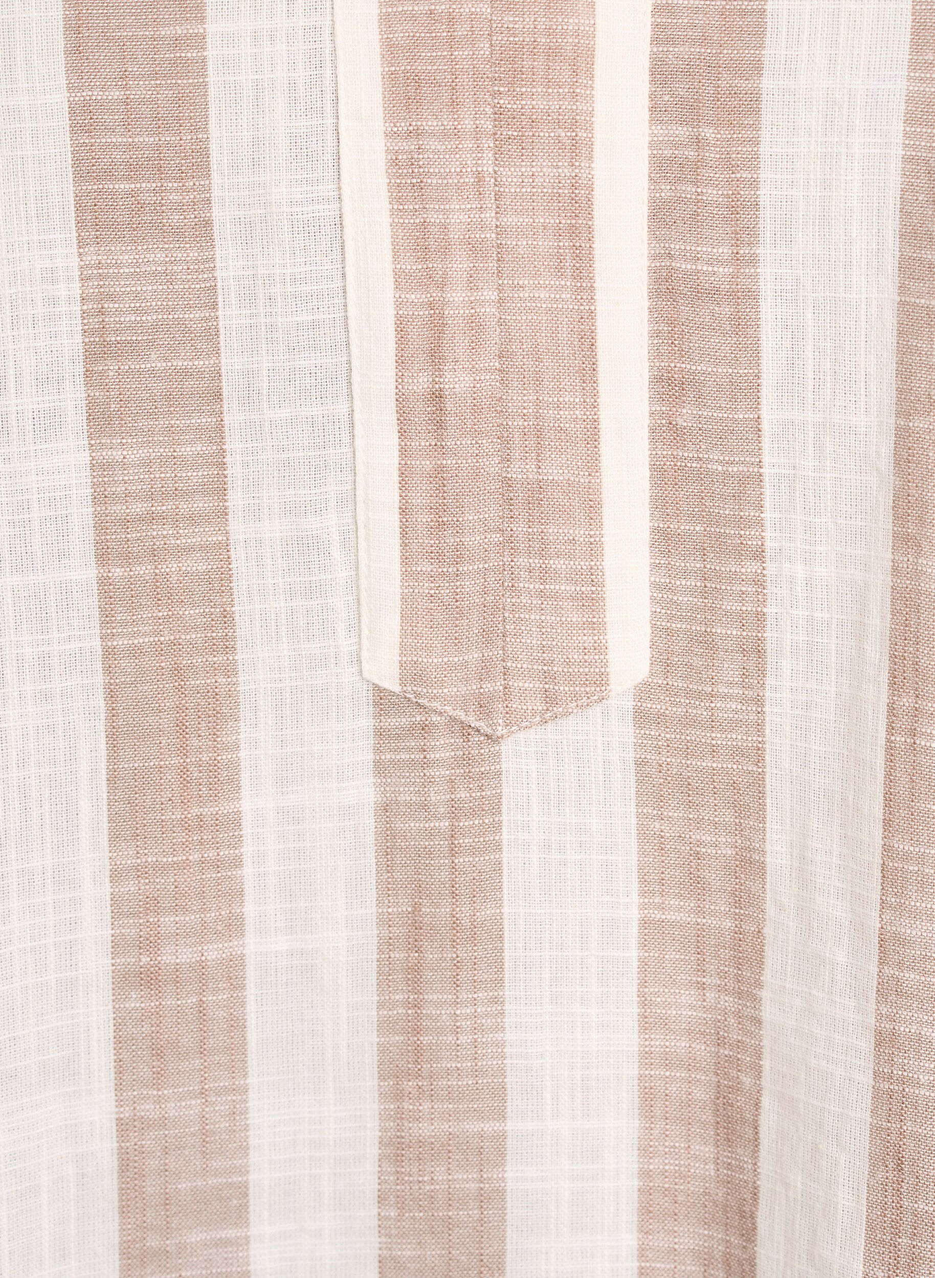 ZizziTunika i bomull med v-ringning, Beige, Packshot image number 2