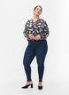 Jeggings i bomullsmix, Dark blue denim, Model image number 0