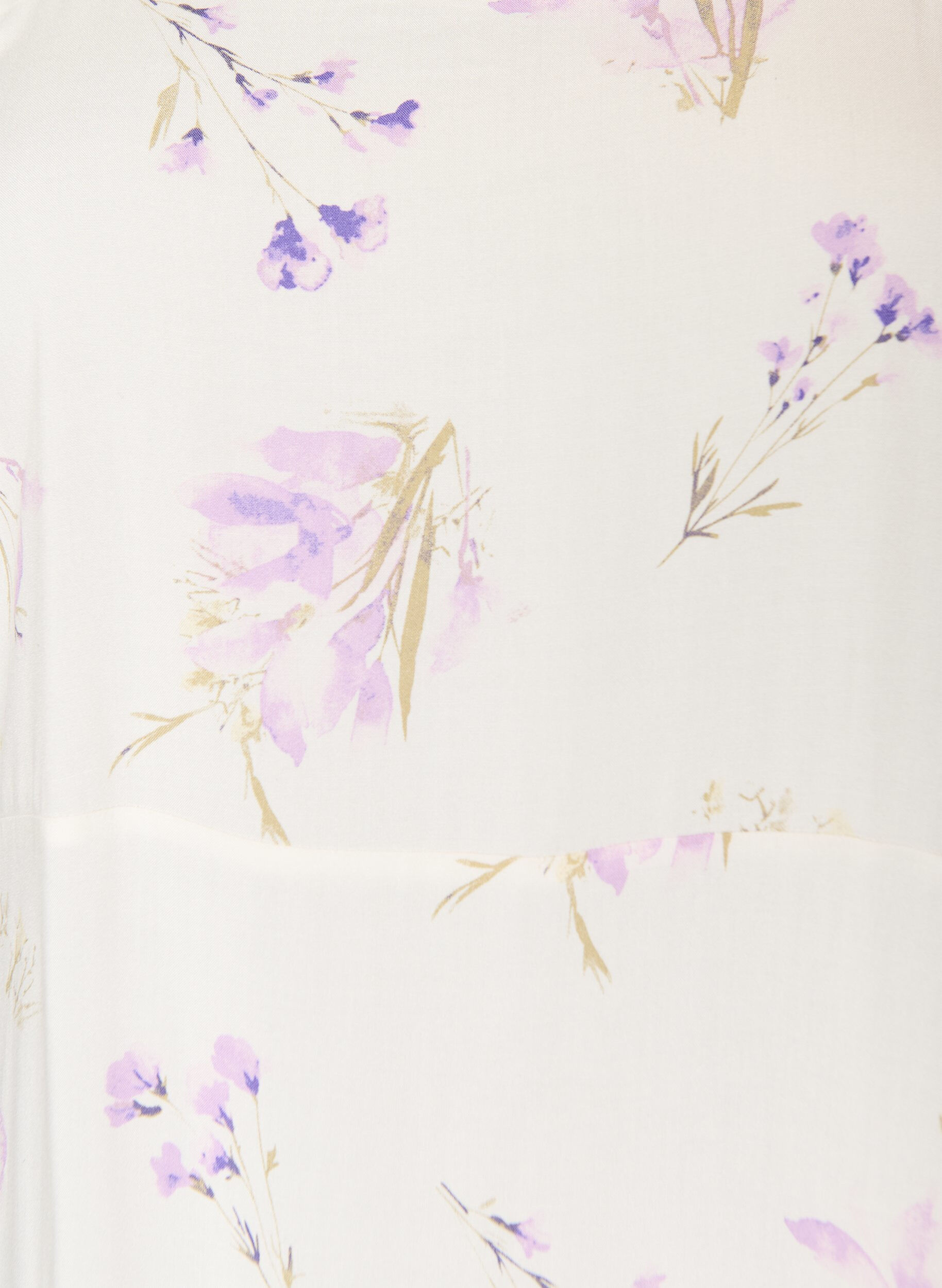 Zizzi Summer dress with wide straps, White, Packshot image number 2