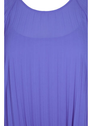 Klänning med 2/4-ärmar och a-linjeform, Dazzling Blue, Packshot image number 2
