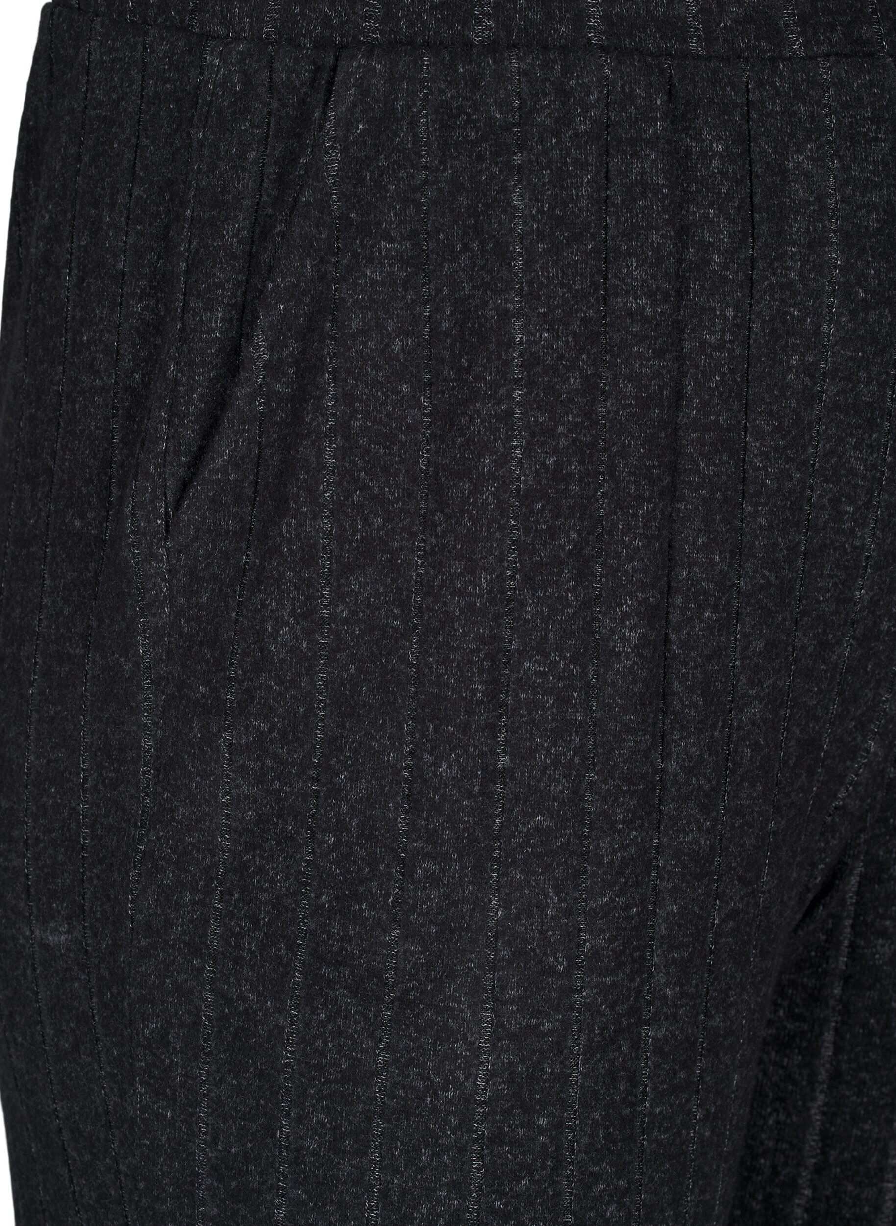 Zizzi Lounge-byxa med fickor, Svart, Packshot image number 2