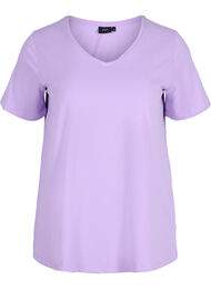 Basis t-shirt, Purple Rose