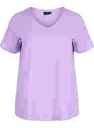 Basis t-shirt, Purple Rose