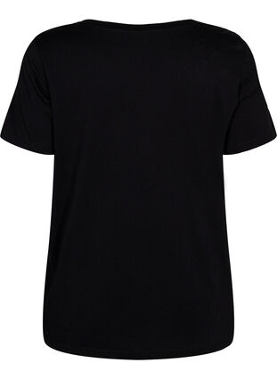  T-shirt till träning med print, Black w. Bad Ass, Packshot image number 1
