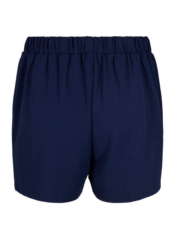 L&ouml;st sittande shorts med fickor, Bl&aring;, Packshot image number 1