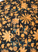 Blommig kl&auml;nning i bomull med volangdetaljer och en l&ouml;s a-linjeformad passform, Orange, Packshot image number 2