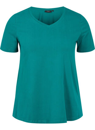 Basis t-shirt, Teal Green, Packshot image number 0