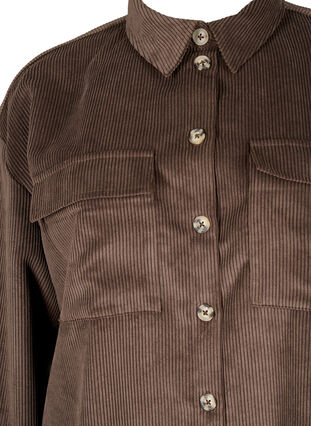 Långärmad sammetsskjorta med bröstfickor, Java, Packshot image number 2