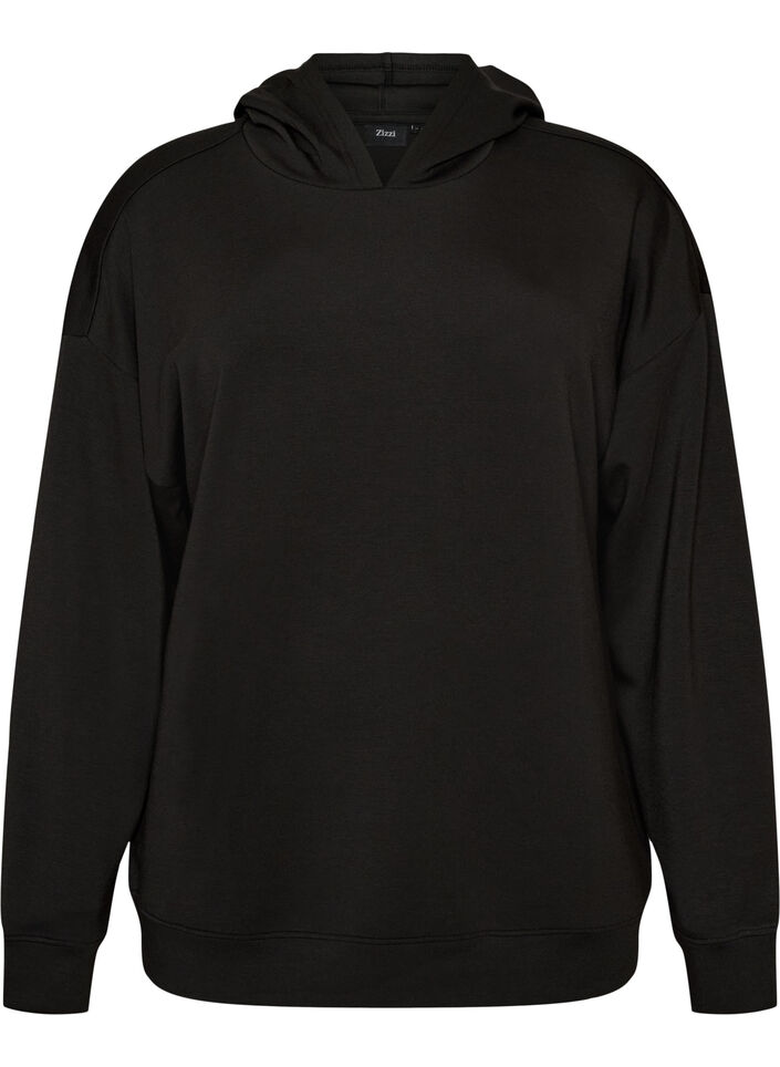 Huvtr&ouml;ja i jersey, Svart, Packshot image number 0