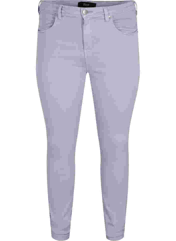 Super slim Amy jeans med hög midja, Lavender