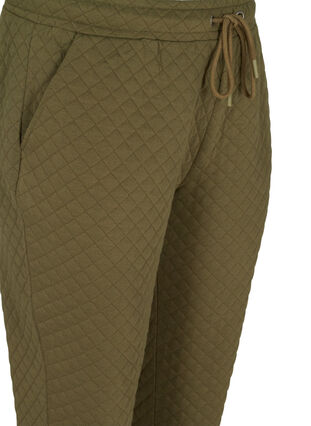 Mönstrade byxor med dragsko och fickor, Ivy Green, Packshot image number 2