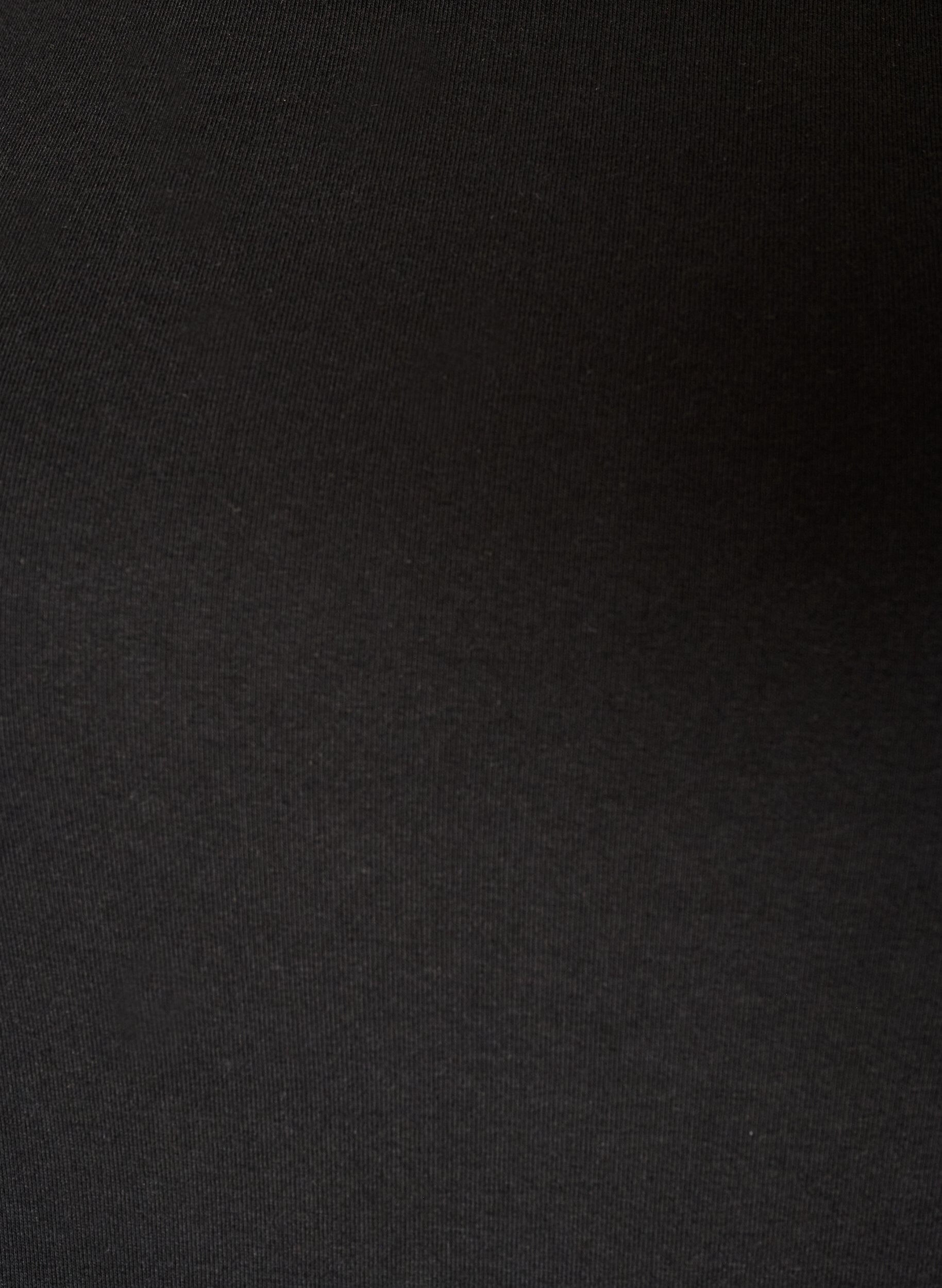 ZizziBas-T-shirt med b&aring;tringning och 3/4-&auml;rmar, Svart, Packshot image number 2
