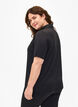 Polo t-shirt med v-ringning, Black, Model image number 1