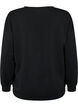 Sweatshirt med texttryck, Black, Packshot image number 1