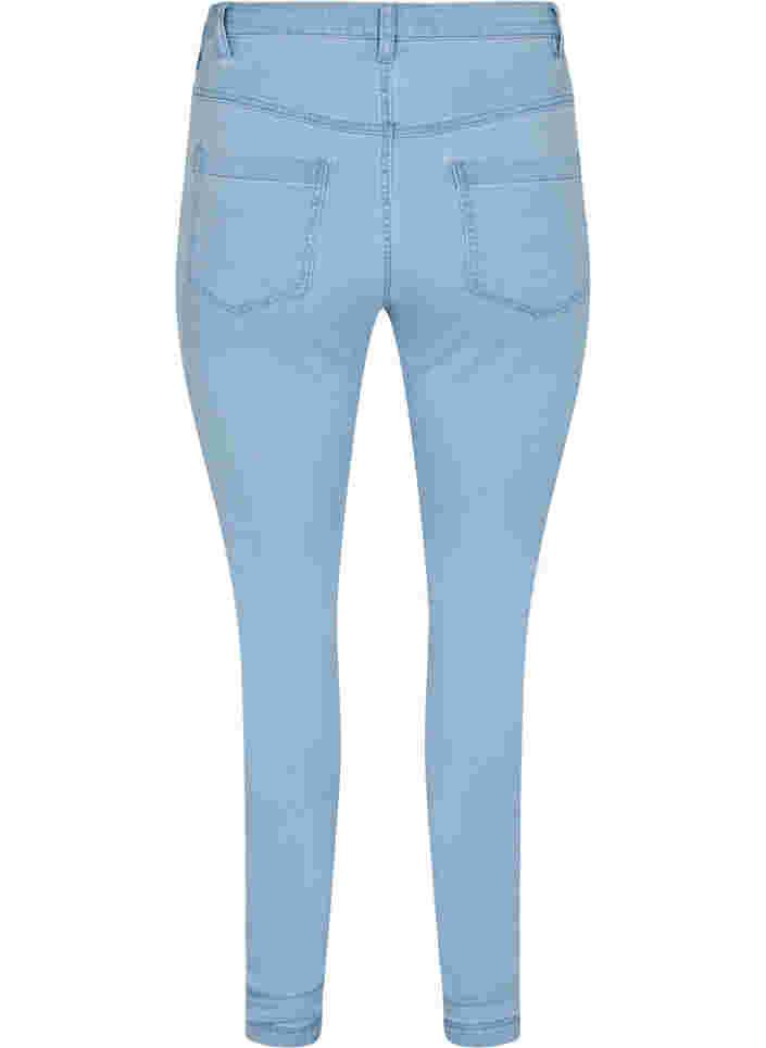 Super slim Amy jeans med hög midja, Ex Lt Blue, Packshot image number 1