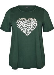 T-shirt med tryck, Gr&ouml;n