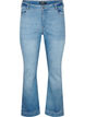 Bootcutjeans med slits, Blue Denim, Packshot image number 0