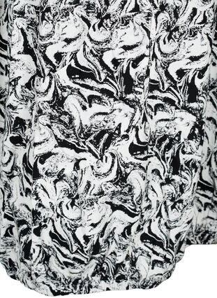 Kortärmad bomullsklänning med mönster, Swirl AOP, Packshot image number 3