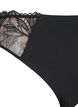 Trosor i microfiber med spets, Svart, Packshot image number 2