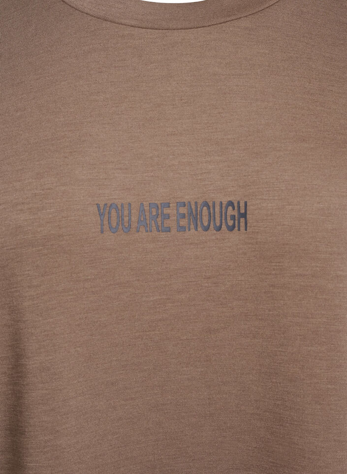 Kort sweatshirtklänning i modalblandning, Fossil , Packshot image number 2