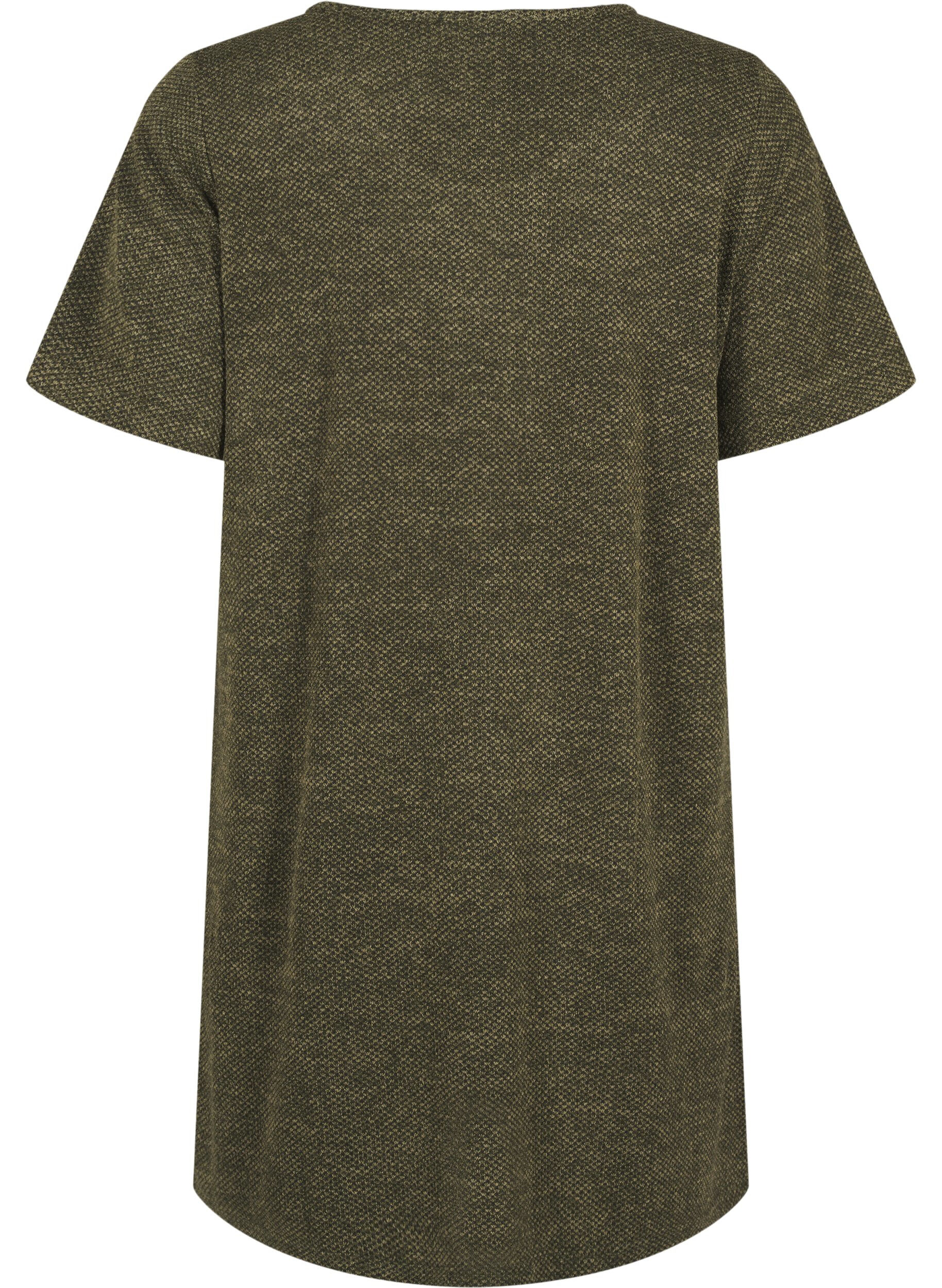 Zizzi T-shirtkl&auml;nning med korta &auml;rmar, Winter Moss, Packshot image number 1
