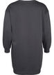 Sweatshirtklänning med broderade detaljer, Dark Grey, Packshot image number 1