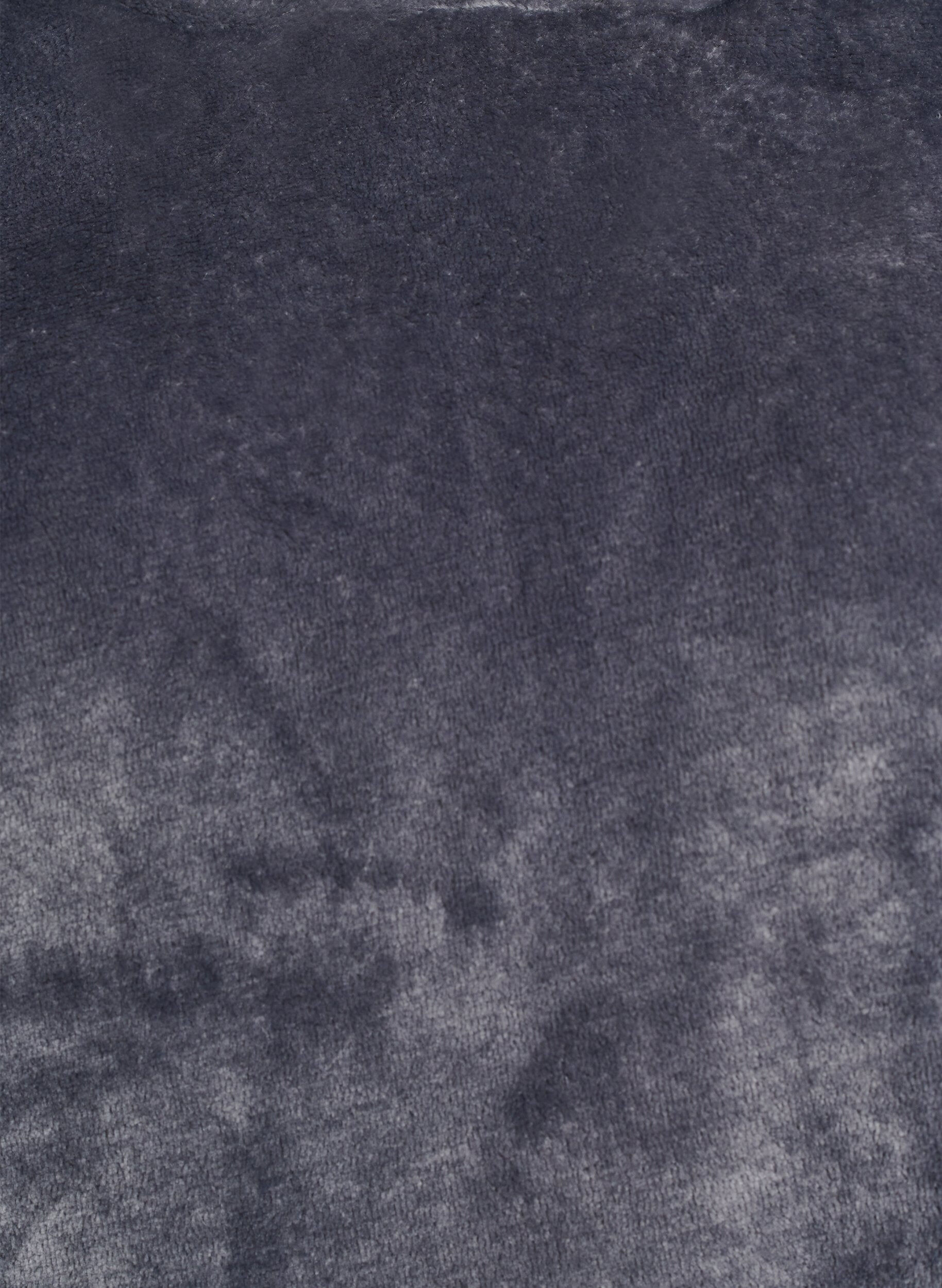 ZizziHuvtr&ouml;ja i velour med k&auml;nguruficka, Gr&aring;, Packshot image number 2