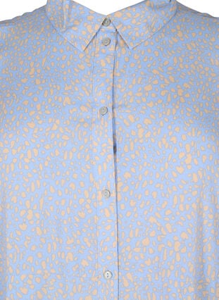 Skjortklänning i viskos med tryck, Small Dot AOP, Packshot image number 2