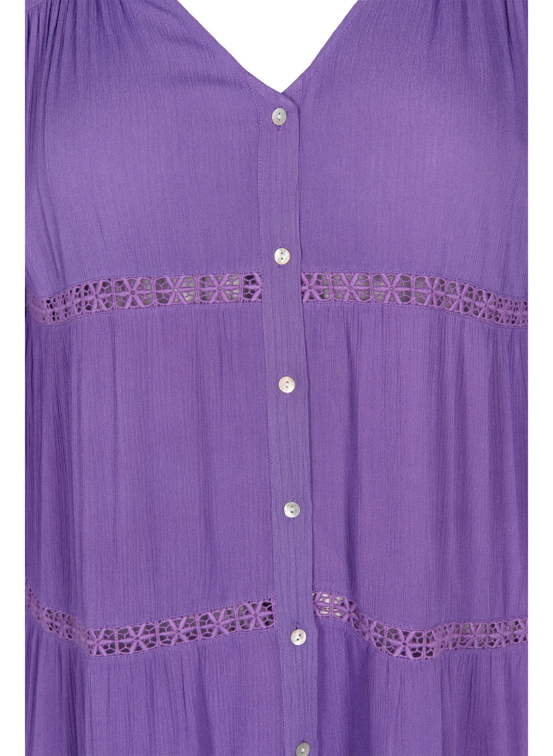 ZizziStrandkl&auml;nning i viskos, Royal Lilac, Packshot image number 2